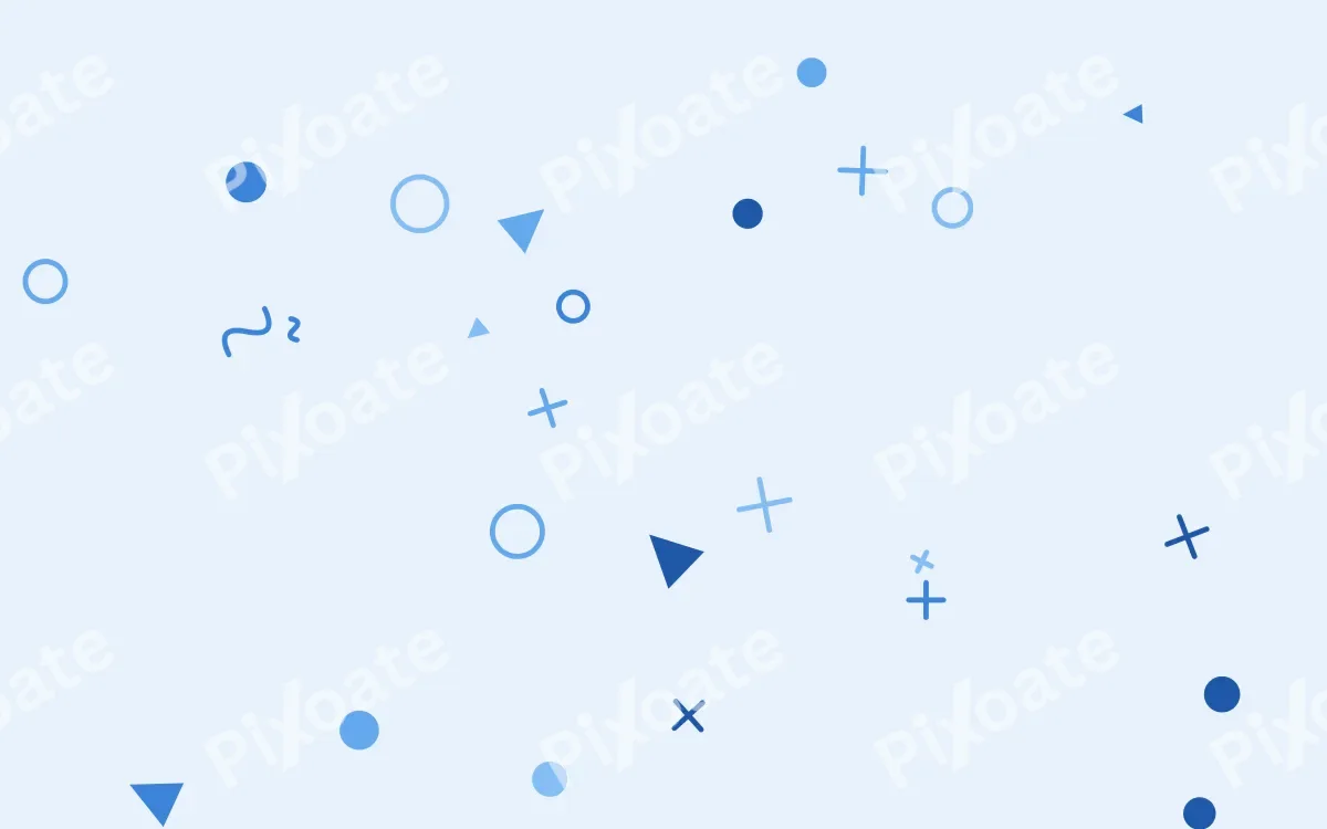 Skylark Party — colourful blue and white Memphis-style background
