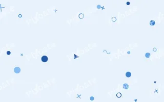 Skylark Party II — colourful blue and white Memphis-style background, variation II