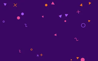 Sunset Memphis — colourful purple, orange and pink Memphis-style background
