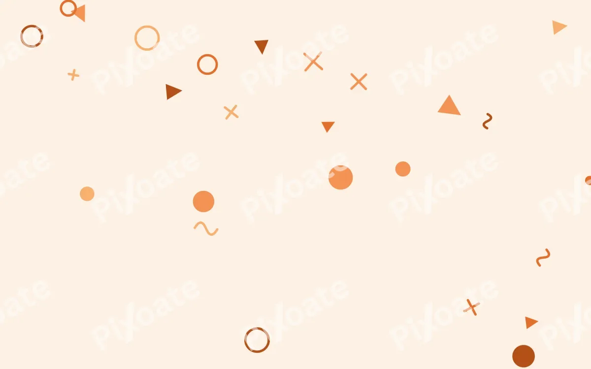 Tangelo Party — colourful orange and beige Memphis-style background