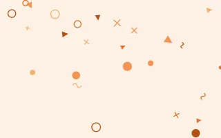Tangelo Party — colourful orange and beige Memphis-style background