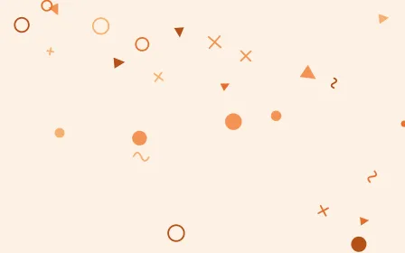 Tangelo Party — colourful orange and beige Memphis-style background