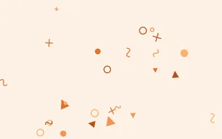 Tangelo Party II — colourful orange and beige Memphis-style background, variation II