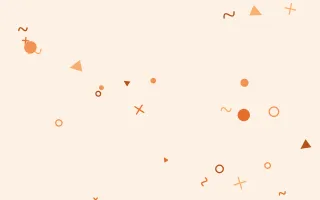 Tangelo Party III — colourful orange and beige Memphis-style background, variation III