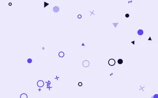 Ultra Indigo Party Shapes II — colourful blue and white Memphis-style background, variation II