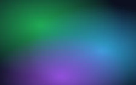 Aurora Bloom — dark black, green and blue mesh gradient background