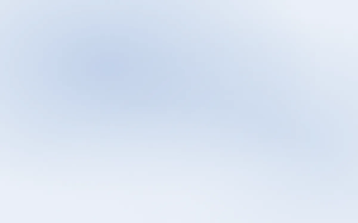 Denim Bold Soft Veil — light white and blue mesh gradient background