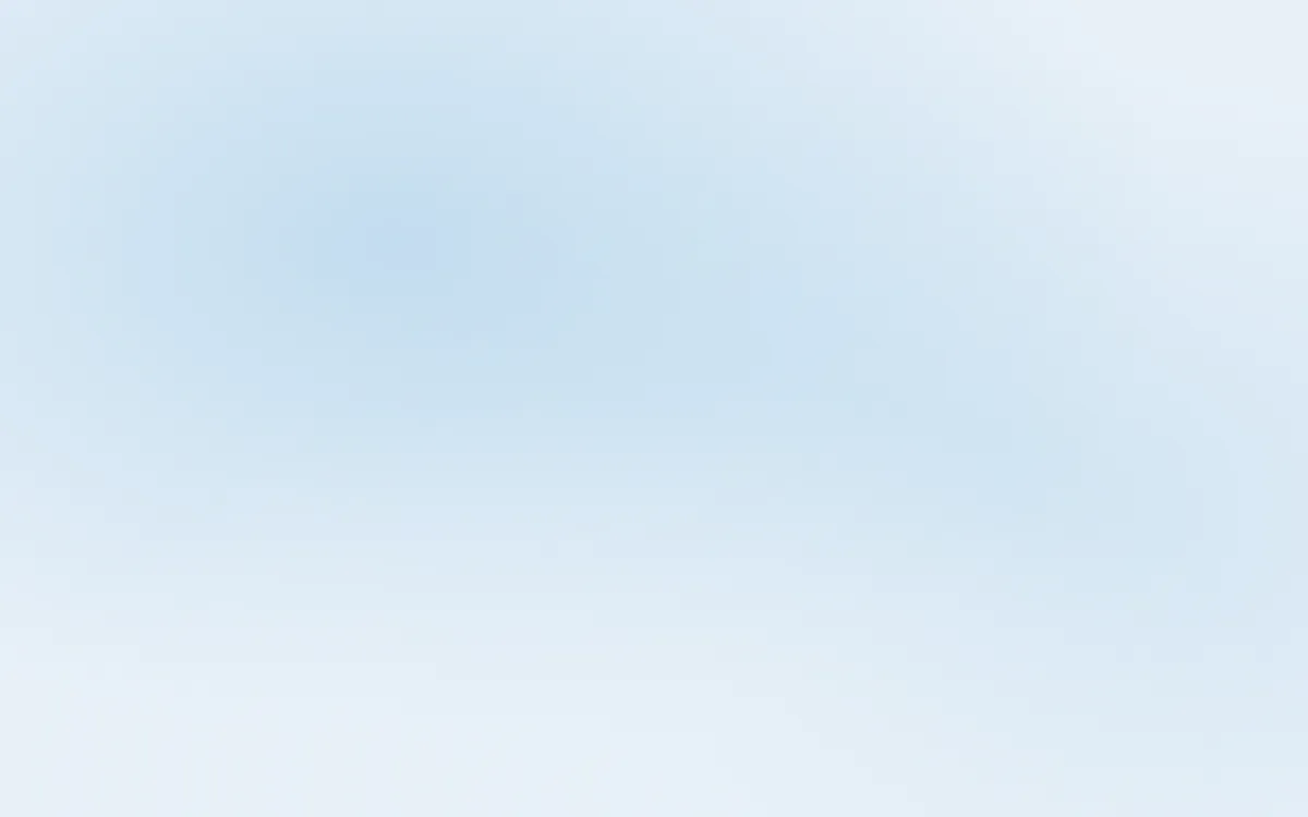 Vermeer Soft Veil — light blue mesh gradient background