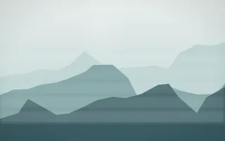 Coastal Mist Misty Outland II — light white and teal misty landscape background, variation II