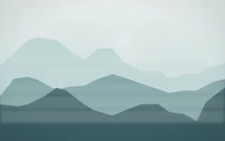 Coastal Mist Misty Outland IX — light white and teal misty landscape background, variation IX
