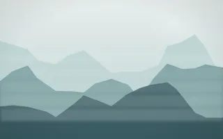 Coastal Mist Misty Outland VII — light white and teal misty landscape background, variation VII