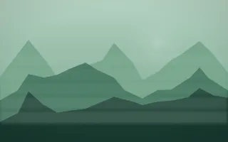 Emerald Mist Misty Outland — dark green misty landscape background