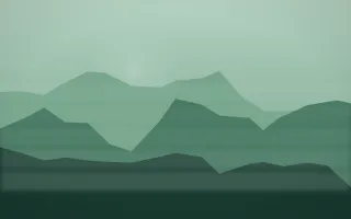 Emerald Mist Misty Outland IX — dark green misty landscape background, variation IX