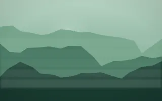 Emerald Mist Misty Outland VI — dark green misty landscape background, variation VI