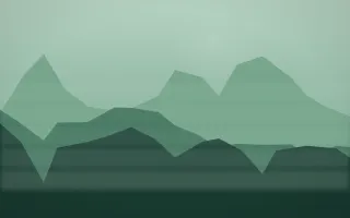 Emerald Mist Misty Outland VII — dark green misty landscape background, variation VII