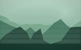 Emerald Mist Misty Outland VIII — dark green misty landscape background, variation VIII