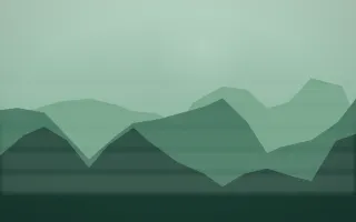 Emerald Mist Misty Outland X — dark green misty landscape background, variation X