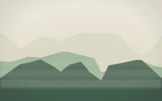 First Light Misty Outland — light beige and green misty landscape background