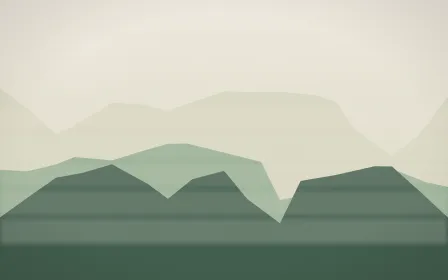First Light Misty Outland — light beige and green misty landscape background