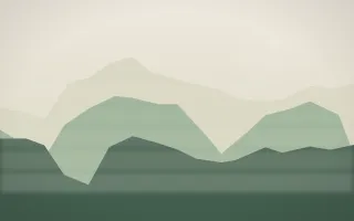 First Light Misty Outland IV — light beige and green misty landscape background, variation IV