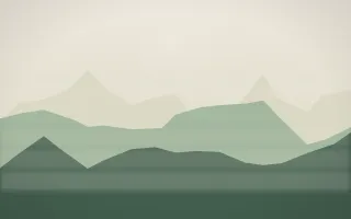 First Light Misty Outland IX — light beige and green misty landscape background, variation IX