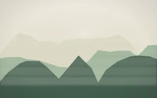 First Light Misty Outland VI — light beige and green misty landscape background, variation VI