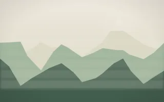 First Light Misty Outland VII — light beige and green misty landscape background, variation VII