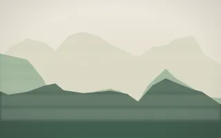 First Light Misty Outland VIII — light beige and green misty landscape background, variation VIII