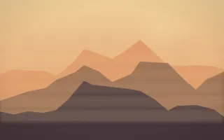 Golden Hour Misty Outland II — colourful orange and pink misty landscape background, variation II
