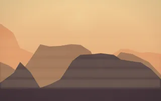 Golden Hour Misty Outland IV — colourful orange and pink misty landscape background, variation IV