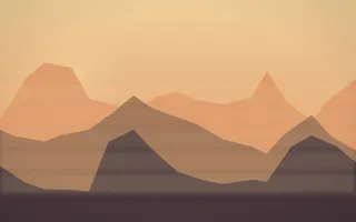 Golden Hour Misty Outland IX — colourful orange and pink misty landscape background, variation IX