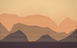 Golden Hour Misty Outland V — colourful orange and pink misty landscape background, variation V