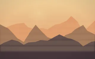 Golden Hour Misty Outland X — colourful orange and pink misty landscape background, variation X