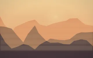 Golden Hour Misty Outland XI — colourful orange and pink misty landscape background, variation XI