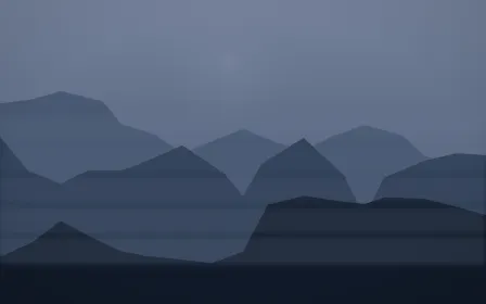 Moonlight Misty Outland — dark blue misty landscape background