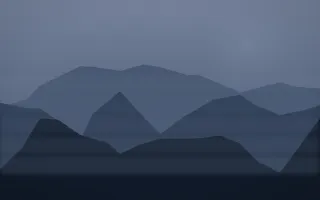 Moonlight Misty Outland IX — dark blue misty landscape background, variation IX