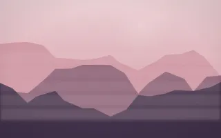 Rose Dusk Misty Outland — colourful red, pink and purple misty landscape background