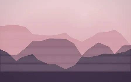 Rose Dusk Misty Outland — colourful red, pink and purple misty landscape background