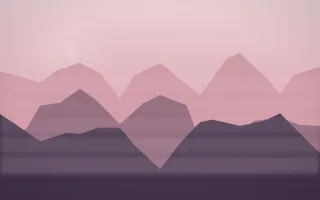 Rose Dusk Misty Outland II — colourful red, pink and purple misty landscape background, variation II