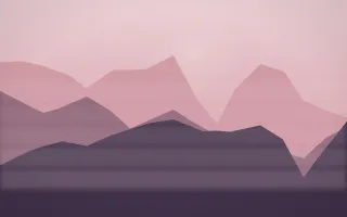 Rose Dusk Misty Outland VII — colourful red, pink and purple misty landscape background, variation VII