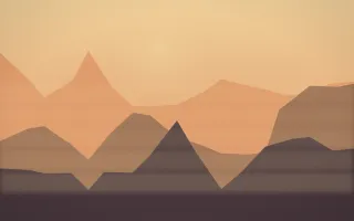 Misty Outland Signature — colourful orange and pink misty landscape background