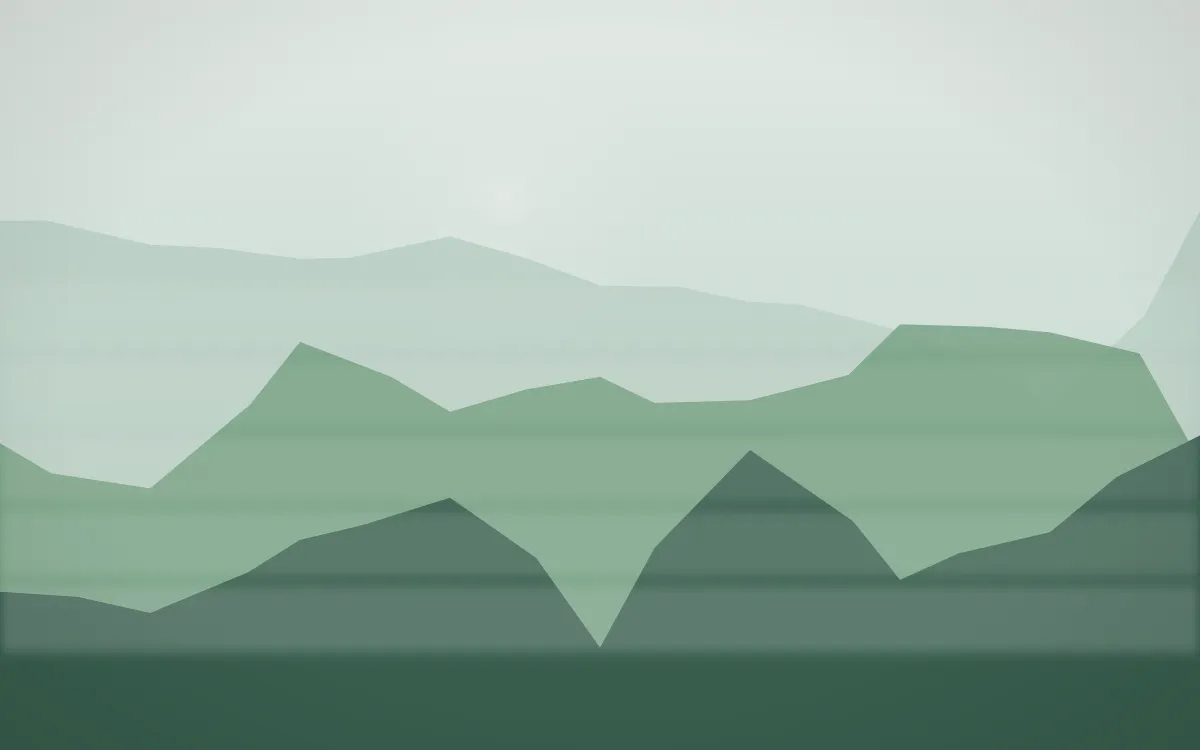 Spring Rain Misty Outland — light white and green misty landscape background