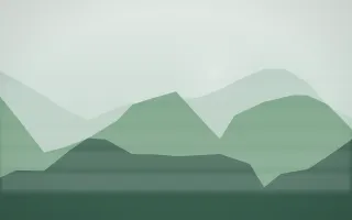 Spring Rain Misty Outland II — light white and green misty landscape background, variation II