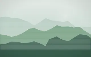Spring Rain Misty Outland IX — light white and green misty landscape background, variation IX