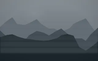Storm Light Misty Outland III — dark grey and blue misty landscape background, variation III