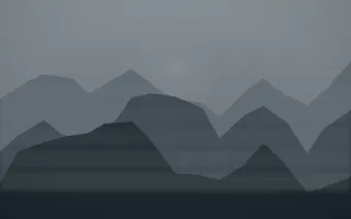 Storm Light Misty Outland VII — dark grey and blue misty landscape background, variation VII