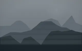 Storm Light Misty Outland VIII — dark grey and blue misty landscape background, variation VIII