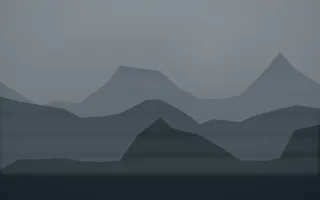 Storm Light Misty Outland XI — dark grey and blue misty landscape background, variation XI