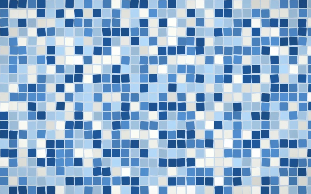 Aegean Noon Mosaic — dark blue mosaic background