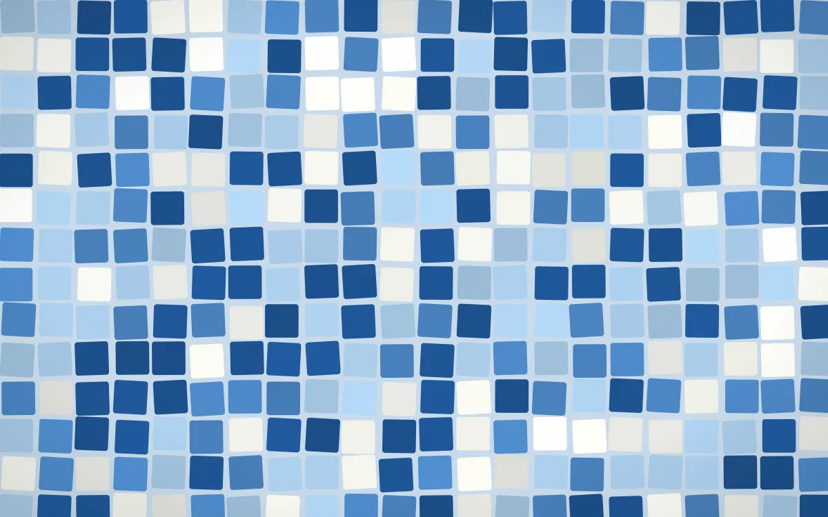 Aegean Noon Grand Mosaic — dark blue mosaic background